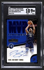 2018-19 Panini Contenders Karl-Anthony Towns # MVP-KAT  MVP Contenders Gold /10
