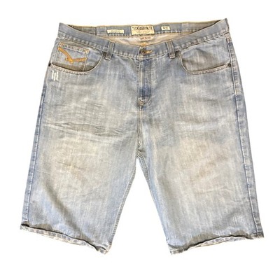 Ecko Unltd Hang 'Em High Denim Shorts Mens 42 Blue Relaxed Fit Streetwear