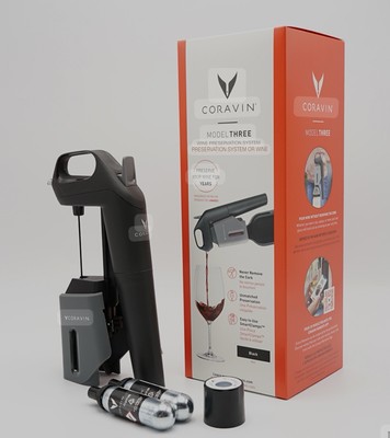 Coravin Model 3 Weinsystem Weinlagerung Kmpl. Set -neuwertig -