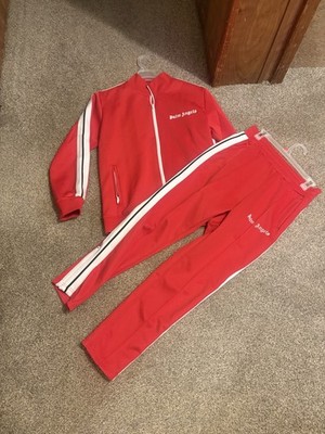 palm angel sweatsuit red men size small