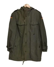 German Army Euro Military Mod Coat 80s Vintage Used Olive Green