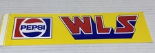 Vintage PEPSI WLS Chicago 890 AM Bumper Sticker Radio Cola Promo 1980s