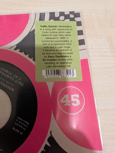 Paco Zambrano y Su Combo / Traffic Sound Meshkalina / 7” Vinyl / Vampi Soul 2021 - Picture 2 of 5