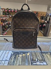 Authentic Louis Vuitton Josh Backpack Monogram Macassar Brown/Black