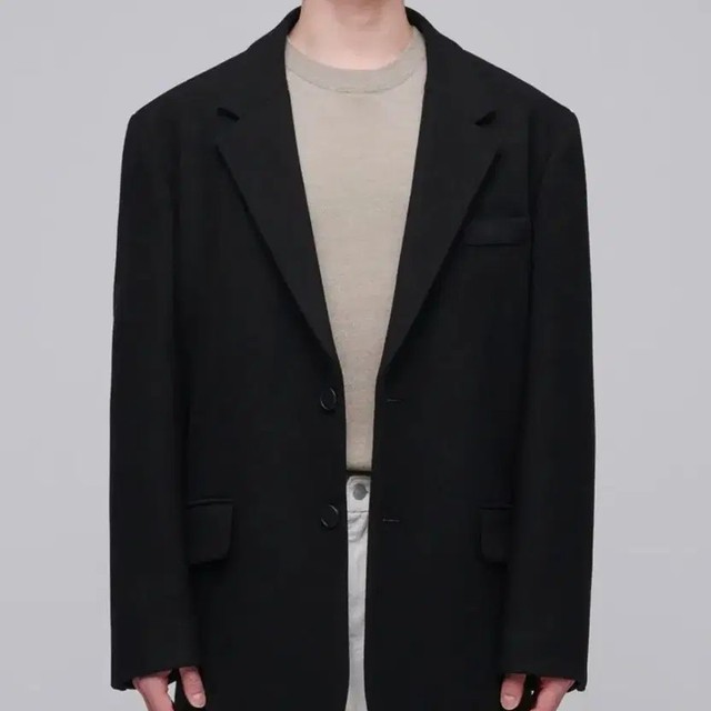 Unworn Melton Wool Blend Over-sized Blazer & Coat - Size L