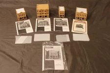 N Scale DPM Woodland Scenics Buildings Lot of 5 - (4) Pre-Built (1) New