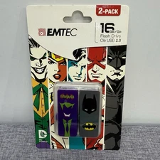 Emtec USB Flash Drive Batman & Joker 16GB DC Comics NEW