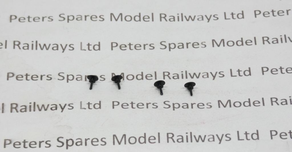 Dapol 111277 Ivatt N Gauge Buffers Black (Pk4)