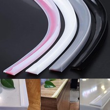 2M Silicone Shower Threshold Water Barrier Bathroom Bath Edging Seal Trim Strip