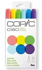 Copic Ciao Alcohol Ink Marker Set 2 TIP BRIGHT Amethyst Peach Frost Process Blue