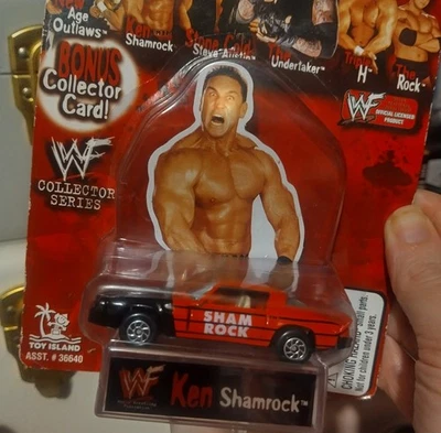 Rare WWF Ken Shamrock Radical Rides 1998 1/64 Scale die cast car in box wcw wwe - Image 1 of 4