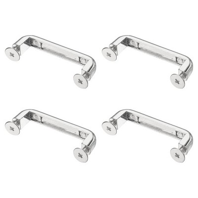 4er Pack 41mm x 6mm Metallbefestigungen für rechtwinklige Tasche [Silber]