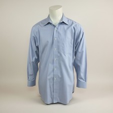 Brooks Brothers 346 Dress Shirt Mens 16 2/3 Regular Fit Blue Stripe Cotton