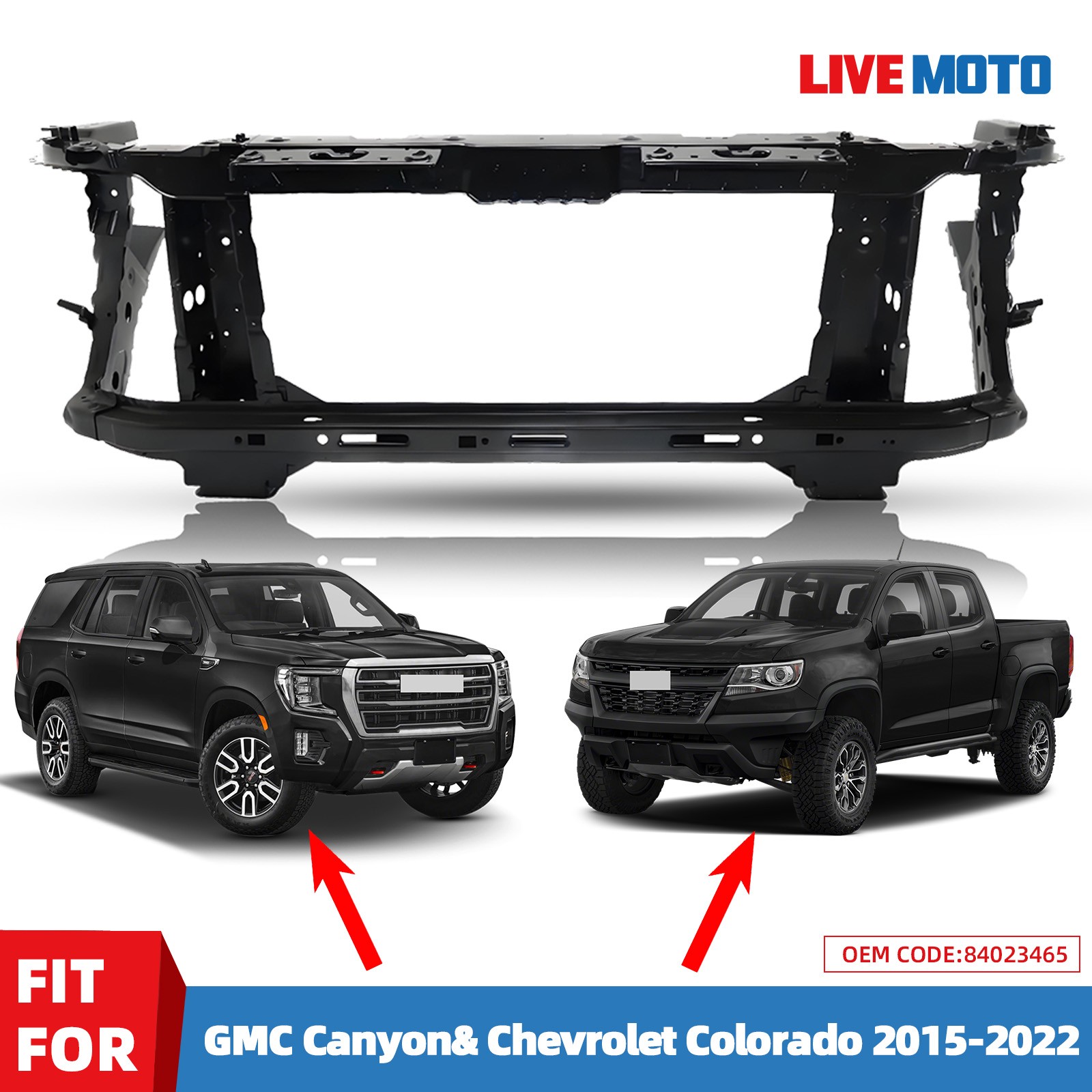 New Radiator Support Core For 2015-2022 Chevy Chevrolet Colorado GMC Canyon