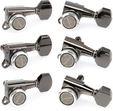Gotoh SG381-07 MG-T Locking Tuners - 6 In-line Right-handed, Cosmo Black