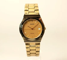 RADO DiaStar 113.9519.3 Quartz Men's Watch Gold Dial Swiss Made