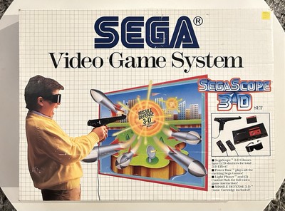 Sega Video Game System Sega Scope 3D Master System In Box