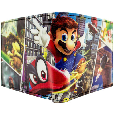 Super Mario Odyssey Kingdoms Adventure Cappy Coin & Card Wallet *SECOND*