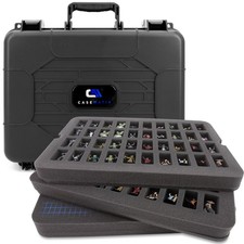 CASEMATIX 80 Slot Miniature Case w/ Custom Foam for Warhammer 40k  DnD Figures