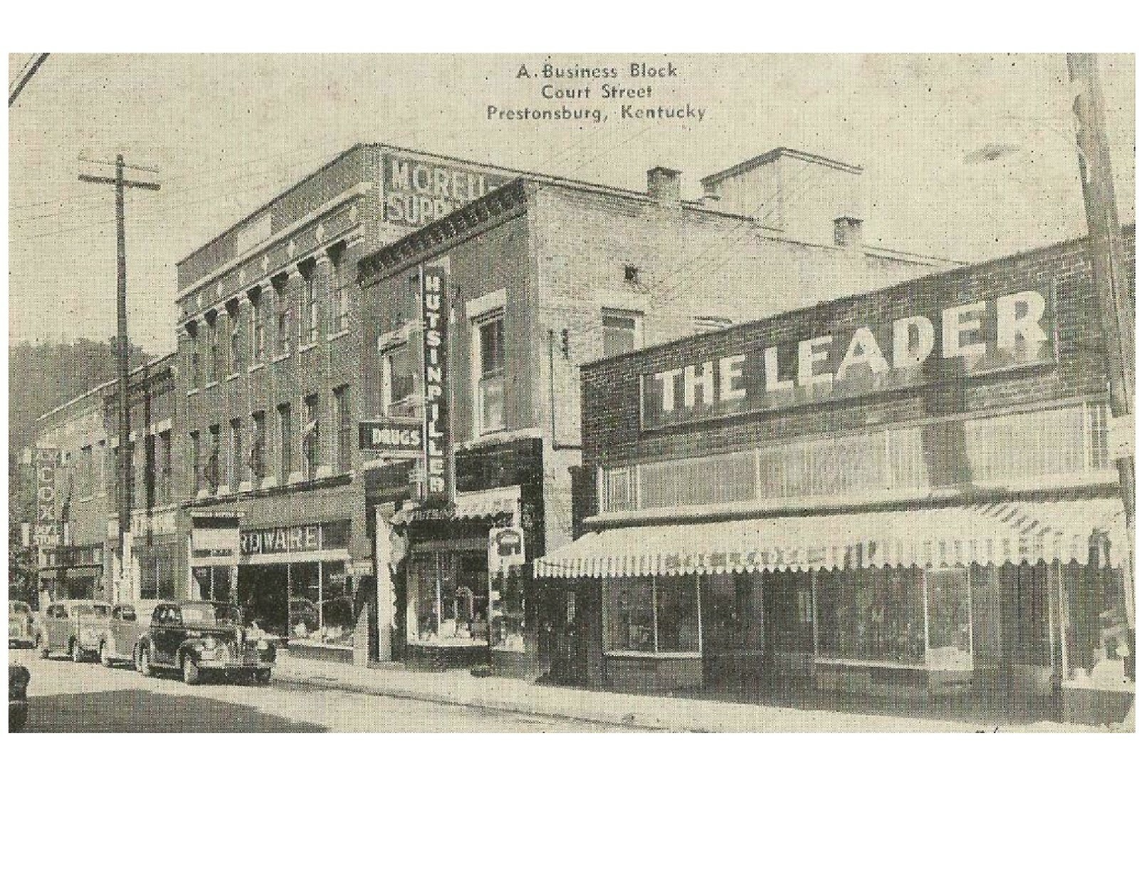 Prestonsburg KY Street Scene View Refrigerator / Tool Box Fridge