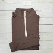 Tailored Sportsman ICEFIL Long Sleeve Ziptop Shirt - Mahogany/White/Silver