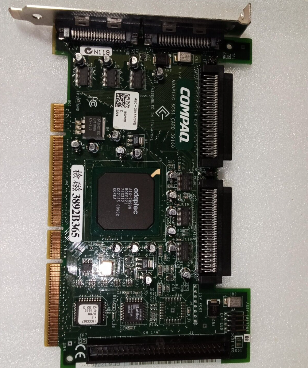 Adaptec SCSI Card 39160 Ultra160 U160 LVD PCI 64bit SCSI HBA Card