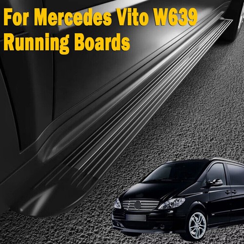 For Mercedes Vito W639 20032014 Long Black Panel Side Steps Running