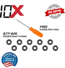 10 Pcs 877-826 Aftermarket Feeder Shaft O-Ring For Hitachi NV45AB & Free Pick