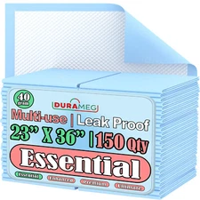 Chux Pads [150-Pads] Underpads 23x36 Puppy Pads | Bed & Pee Pads | Chucks Pads