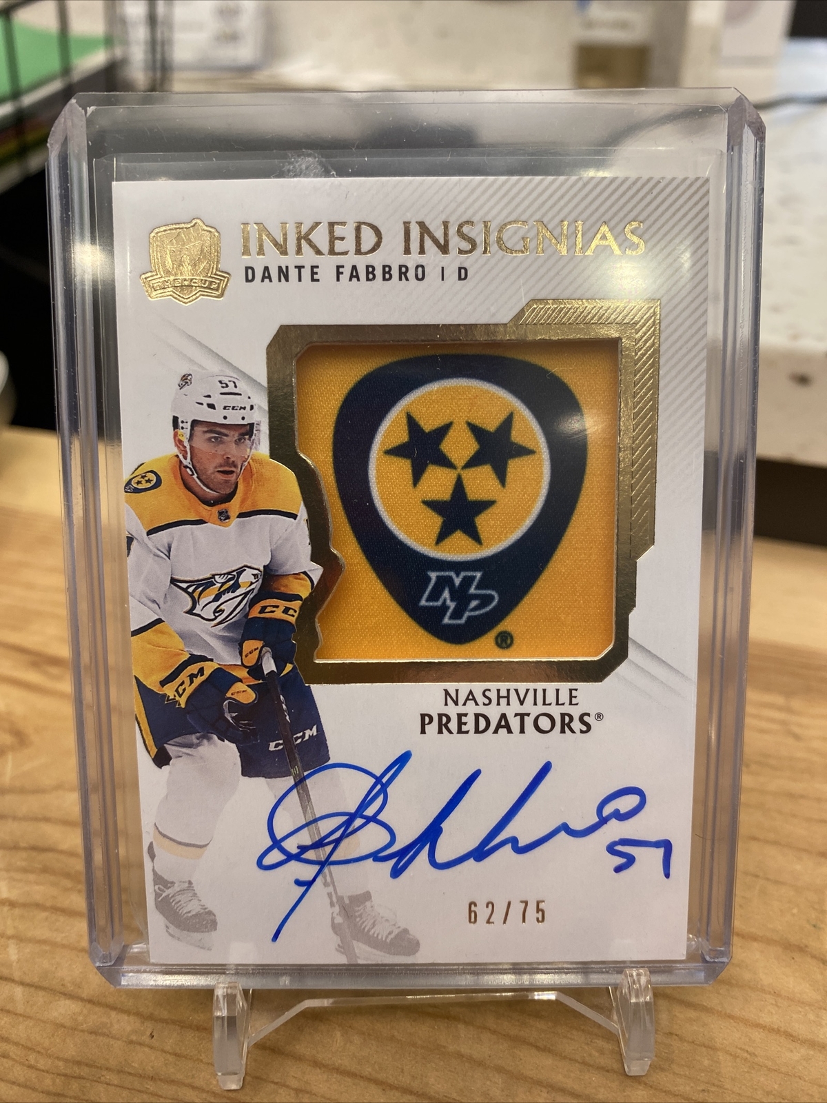 DANTE FABBRO 2019-20 Upper Deck The Cup Inked Insignias Auto 62/75 PREDS |  eBay