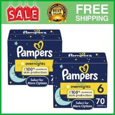 Pampers Swaddlers Overnight Baby Diapers Leak Protection Size 5, 168 Count