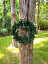 18 inch Faux Evergreen Pine Wreath