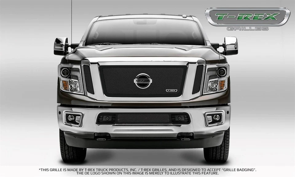 Para Nissan Titan XD T-Rex 2016 parachoques cenefa parrilla superposición DJTM Foto 4 de 4