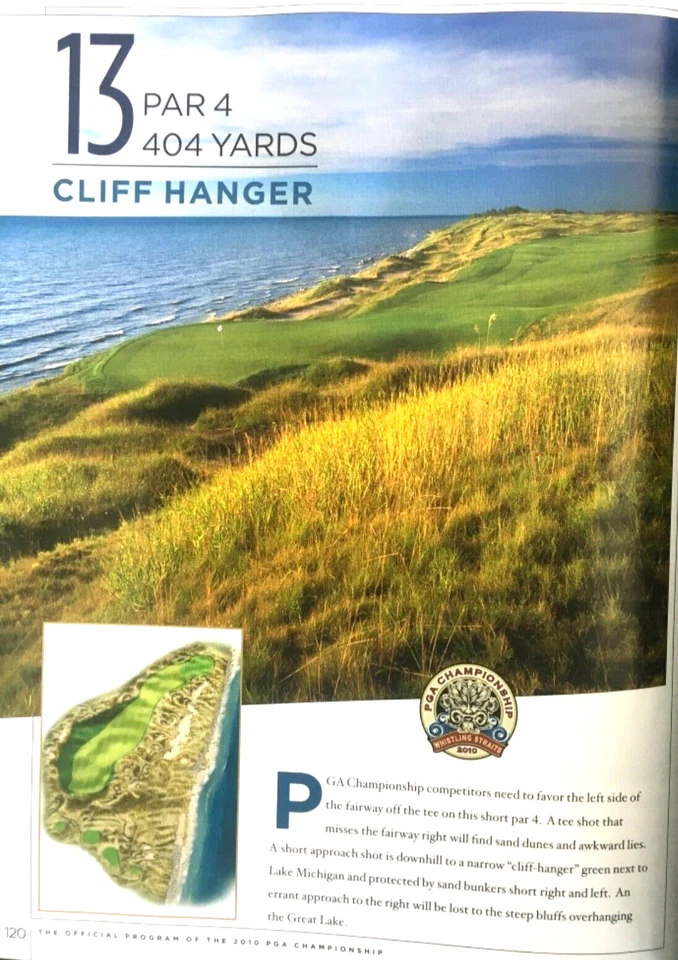 2010  PGA GOLF CHAMPIONSHIP  OFFICIAL  PROGRAM   WHISTLING STRAITS  MINT !!!  C5 - Image 4 of 4