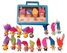 Vintage Trolls lot of 17 with Toll Box Ace Soma 1990s