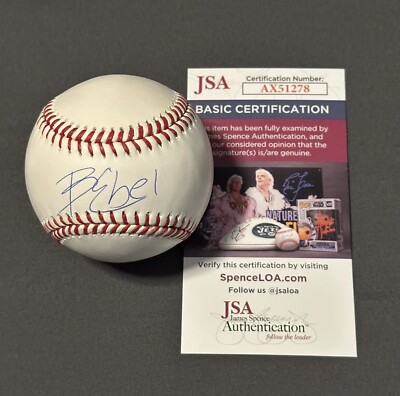 Brady Ebel Signed Autographed Official MLB Baseball 2025 MLB Draft JSA COA