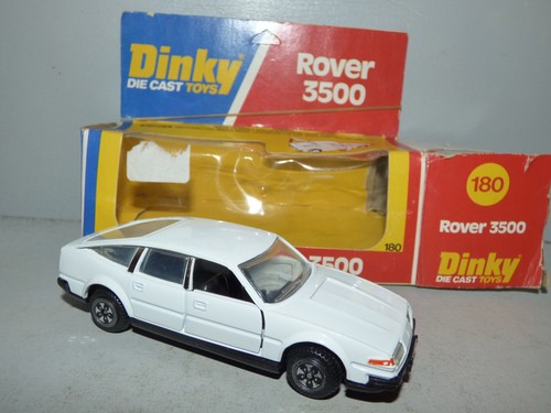 Dinky Toys 180 Rover 3500 V8 white excellent conditionwith box - Picture 3 of 3