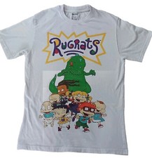Rugrats Nickelodeon Graphic Tee Reptar 90s Cartoon Shirt Med Unisex