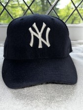 Vintage NEW ERA 2003 5950 NY Yankees Baseball Fitted Cap -7 1/4 WOOL -USA MADE