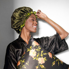 100 Pure Mulberry Silk Reversible Bonnet - Luxurious Hair Protection