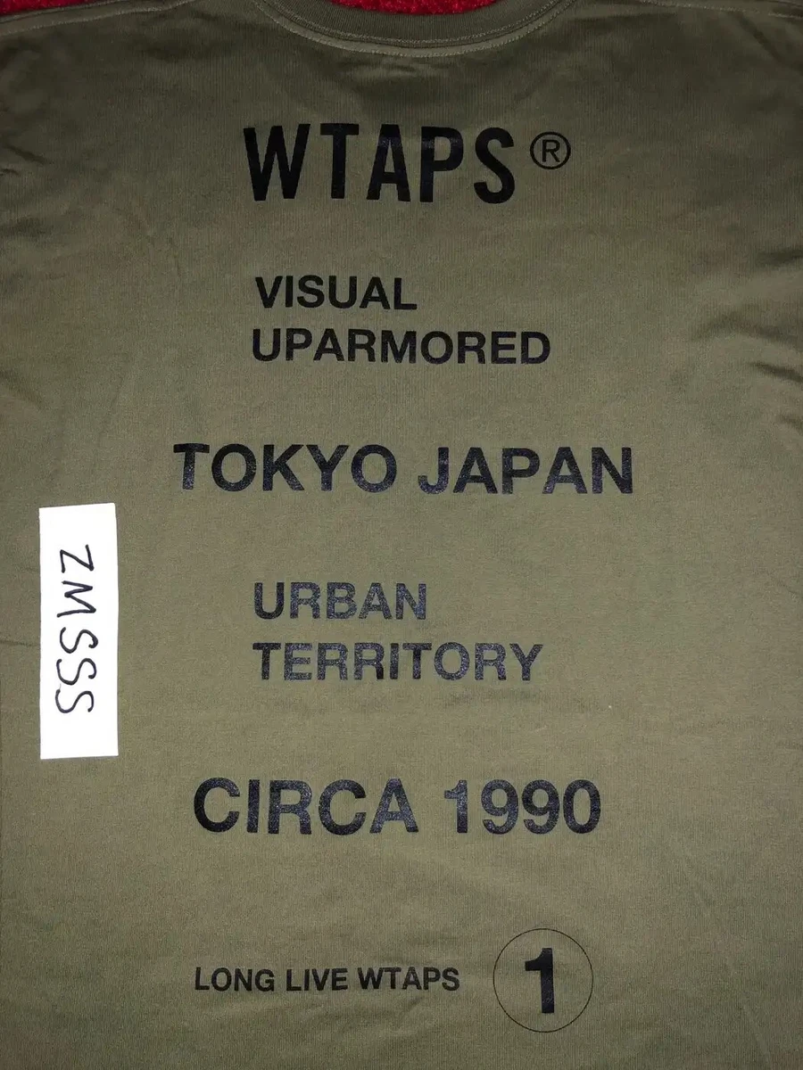WTAPS CIRCA LONG SLEEVE LS TEE T-SHIRT SUPREME BOX LOGO UNDERCOVER OLIVE S SMALL