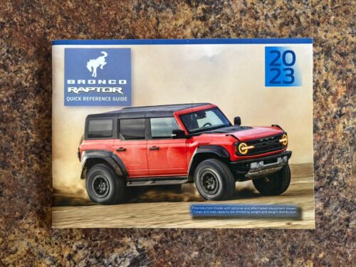 2023 Ford Bronco RAPTOR Supplemental Owners Manual w/ Case & Supplements - #A-B - Picture 3 of 23