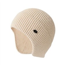 Beanie Hat With Earflaps Winter Warm Men Knitted Outdoor Ski Skull Cap - Beige