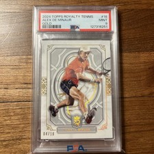 Alex De Minaur 2024 Topps Royalty Tennis Gold /10 #18 PSA 9