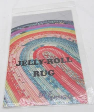 RJ Designs Jelly Roll Rug Pattern Instructions Booklet Oval Area Rug 30" x 44"