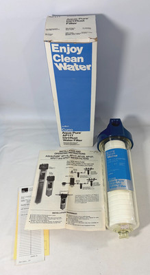 AMF Cuno Aqua Pure AP11T Cold Water Dirt Rust Filter and Housing NEW NOS