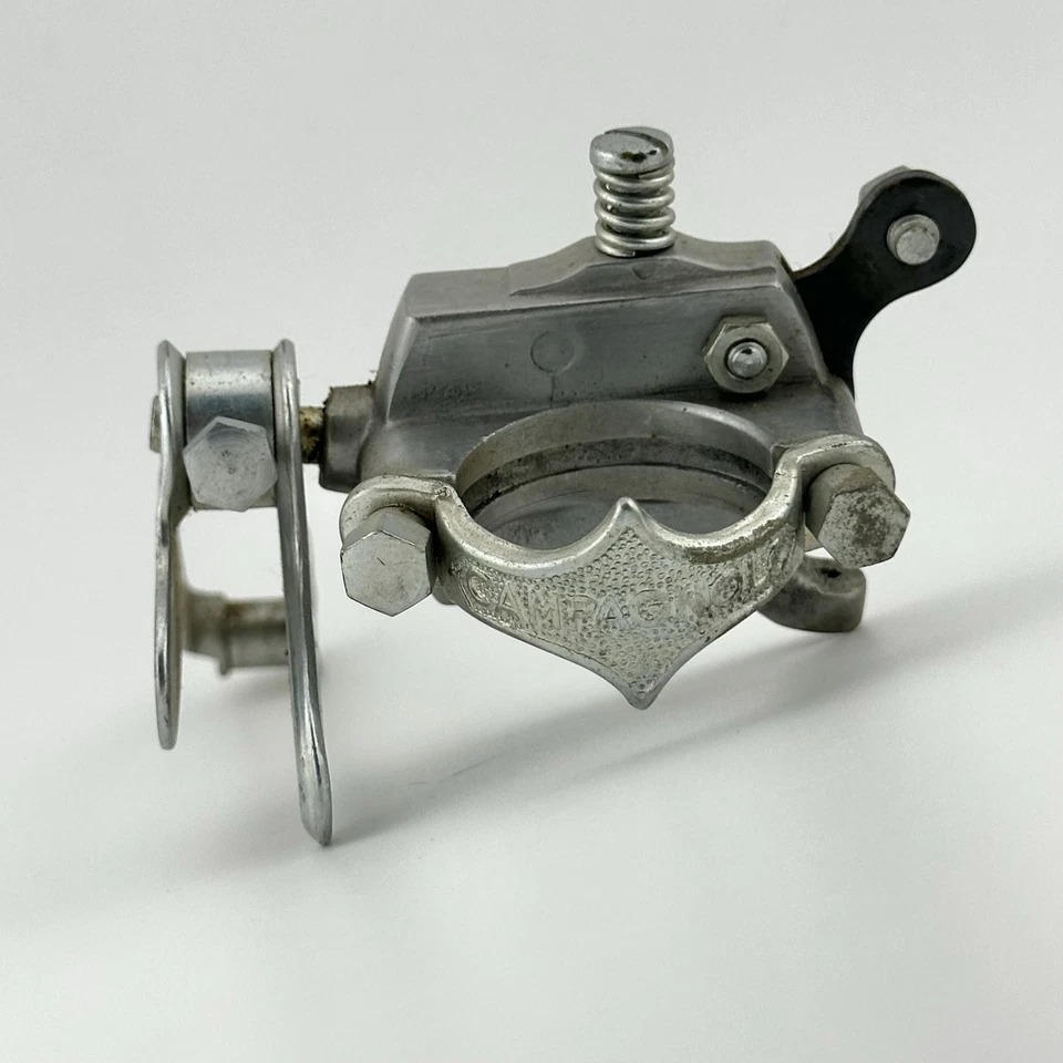 复古 Campagnolo Gran Sport Valentino 前变速器自行车自行车零件 20 世纪 60 年代 — 第 3/4 张图片