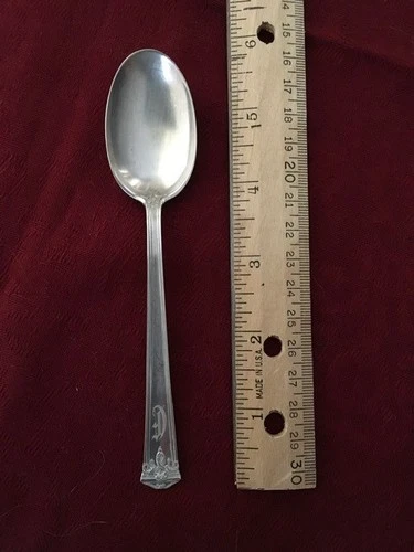 TRIANON BY INTERNATIONAL SILVER  STERLING SILVER TEASPOON  6"  21.84 Gr.