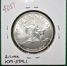 2000 Liberia 20 Dollars-Millenium-.999 1OZ Silver-BU-#4051