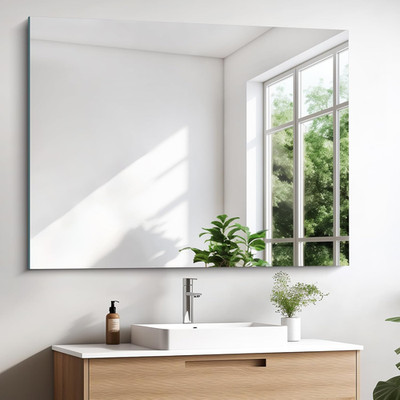 Frameless Mirror, 30''X40'' Bathroom Mirror for over Sink, Unframed Vanity Mirror,